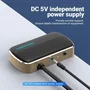 Vention Divisor VGA DBABF 1 entrada a 2 salidas HD 1080P 60Hz con alimentación externa, 1m, Negro
